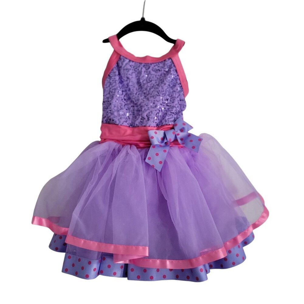 Beautiful Girls Pink Purple Princess Fairy Dress costume Toddler Size 4-5